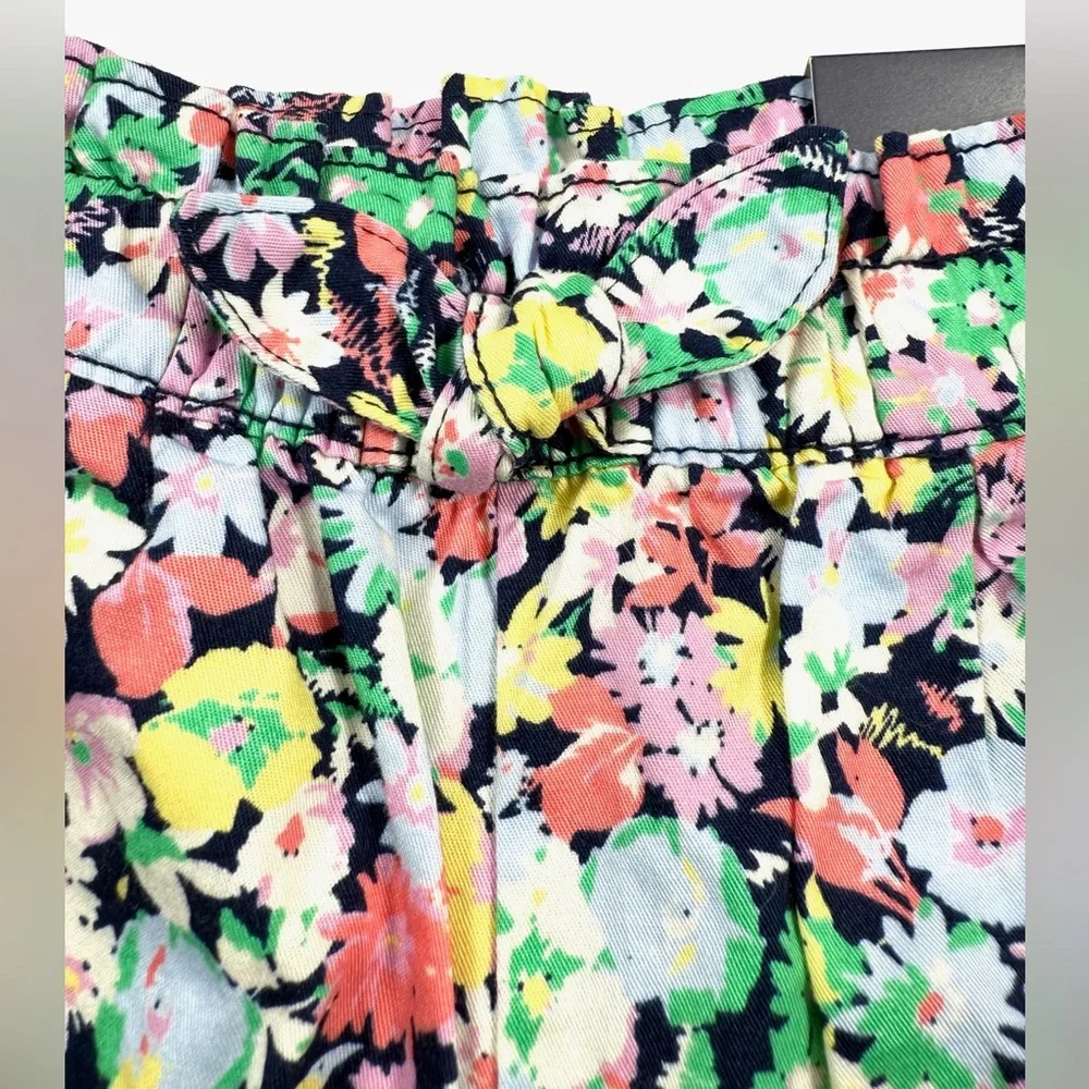 NWT BABY GAP Baby Girls’‎ Floral Elastic Waist Pull-On Shorts Boho Preppy 6-12M